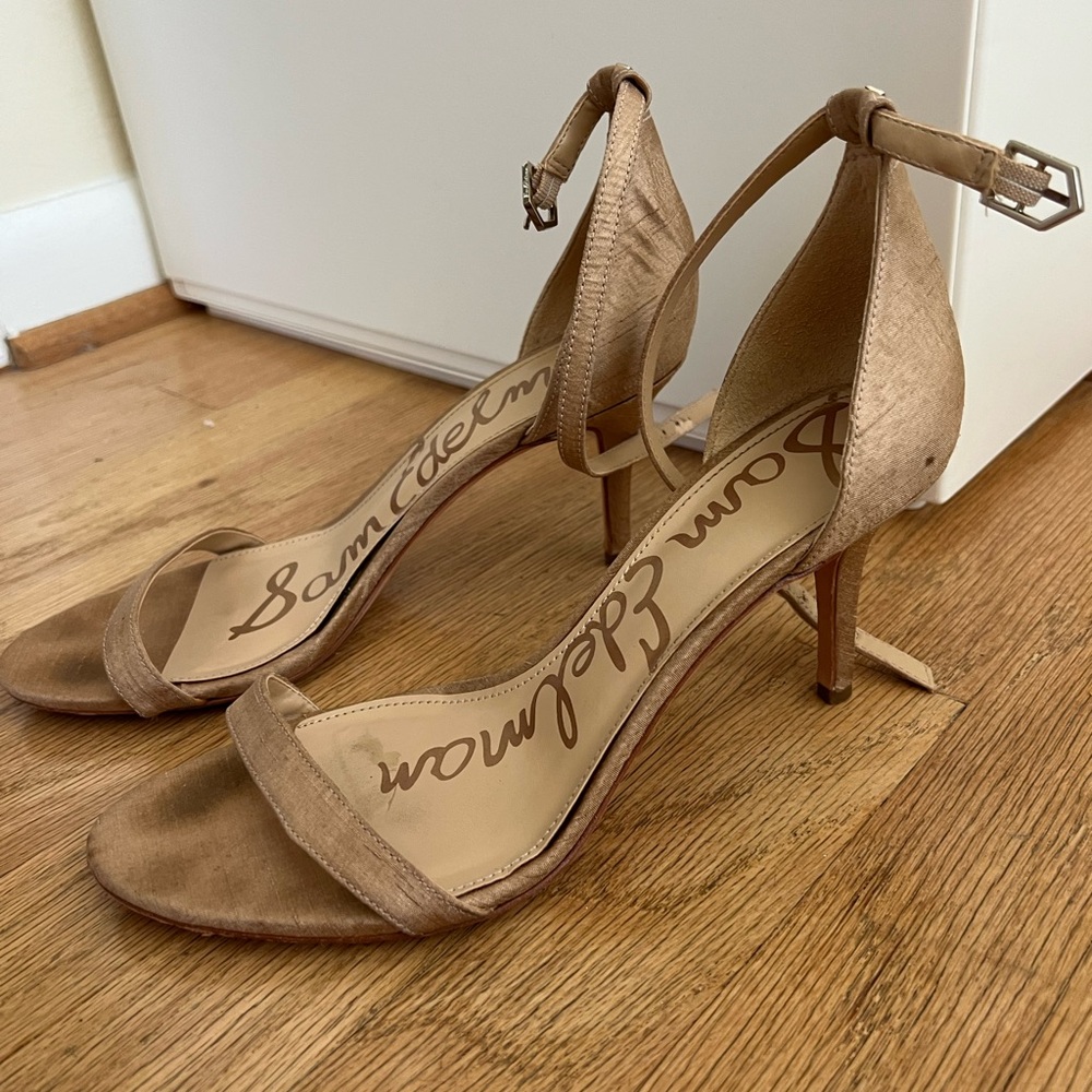 Sam Edelman Brown Ankle Strap Heels